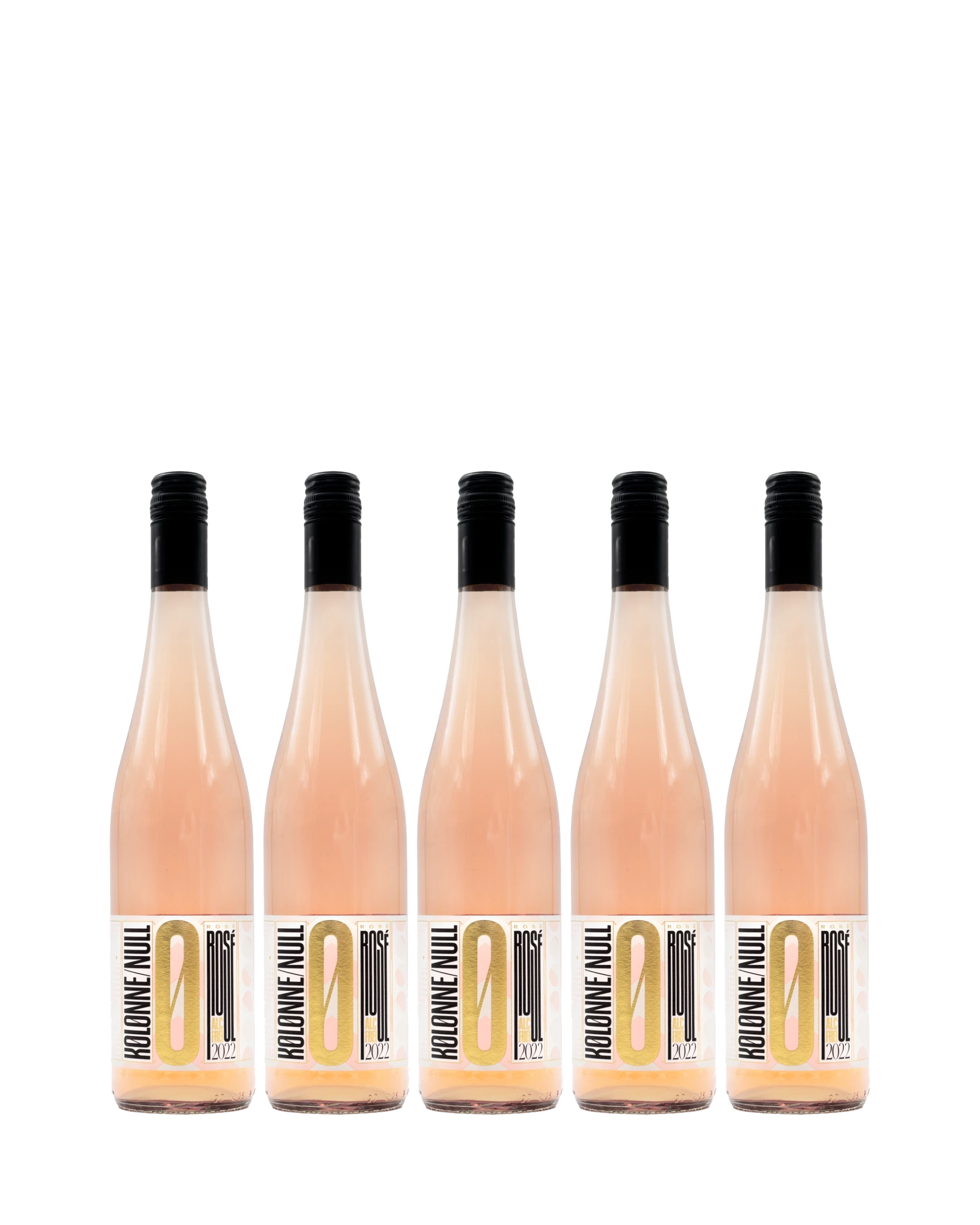 Kiste mit alkoholfreiem Wein Kolonne Null Rosé (6 Stück)