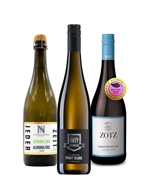 Alkoholfreier Dry January 3 Weine Probierpaket