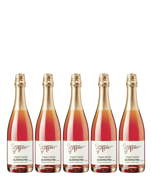 Doos alcoholvrije mousserende rosé Löffler Pinot Rosé (6 st.)