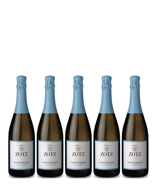 Doos alcoholvrije mousserende wijn Zotz Zero Blanc de Blancs (6 st.)