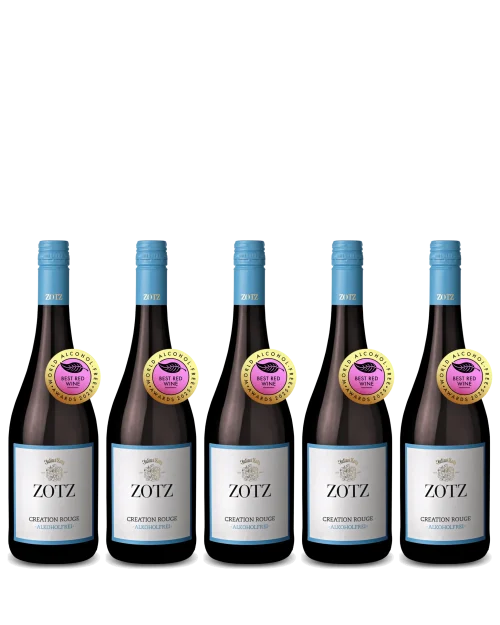 Doos alcoholvrije rode wijn Zotz Creation Rouge (6 st.)